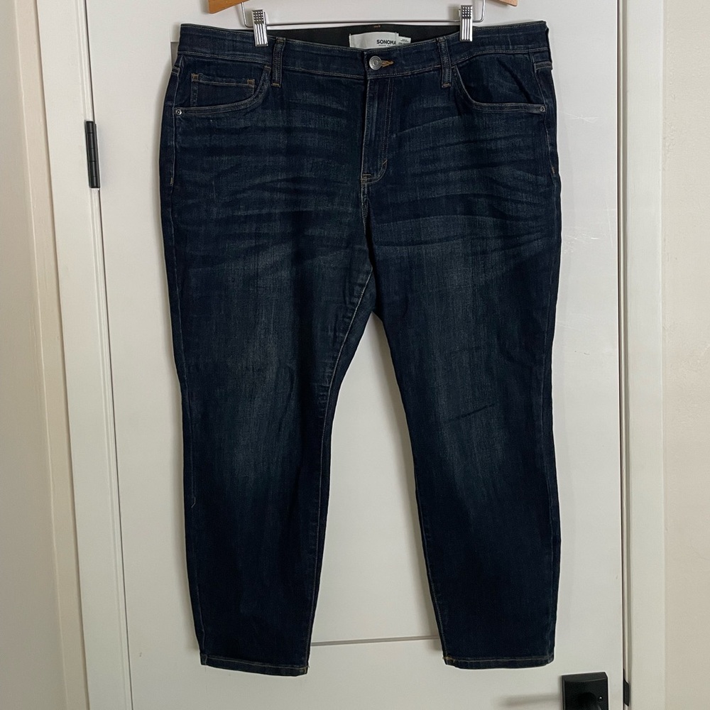 Sonoma Blue Straight Leg Jeans Classic Fit